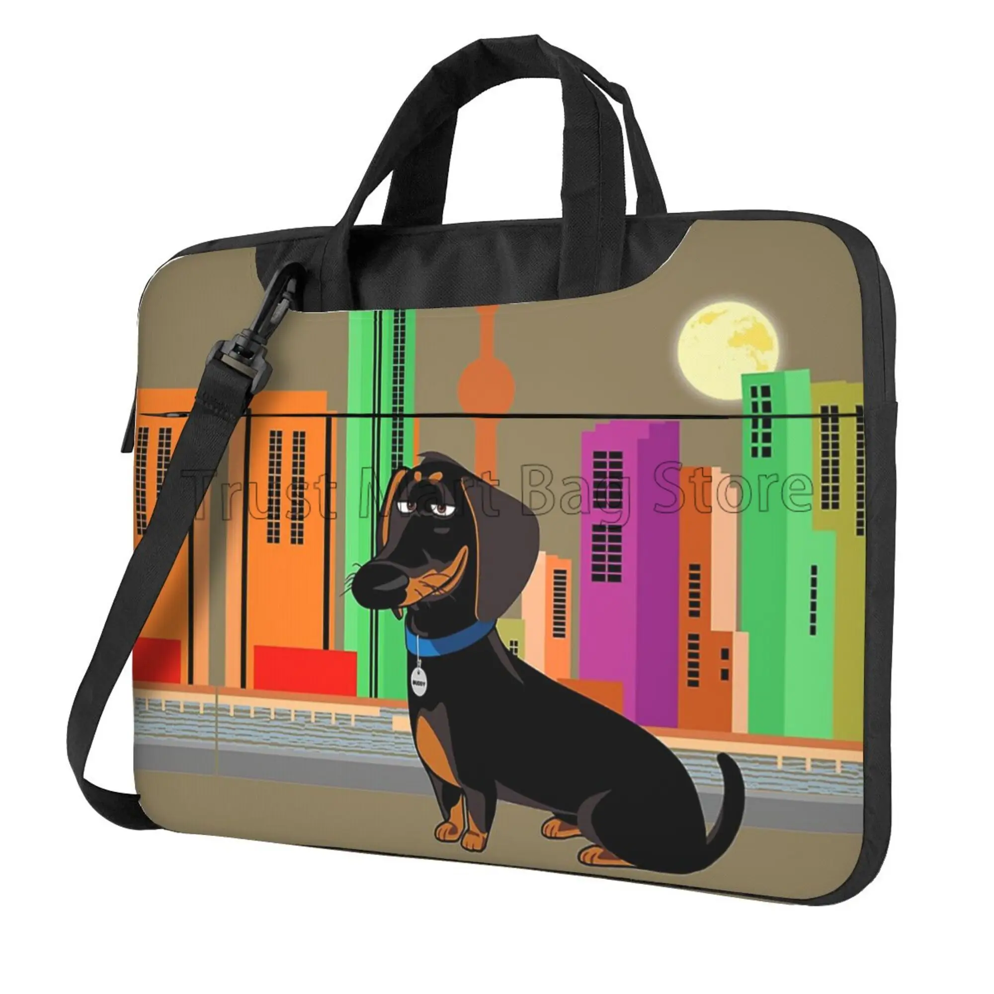Laptop Accessories Organizer Bag - Urocze nadruk jamnika etui na torba