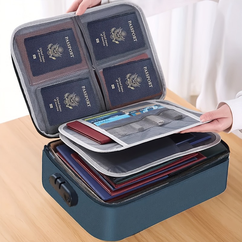 Laptop Accessories Organizer Bag - Teczka zamykana na klucz, 3-warstwowy organizer