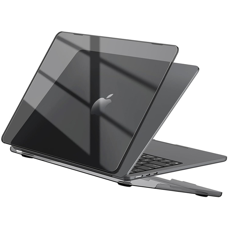 Laptop Accessories Case - Czarna Przezroczysta Obudowa na Laptopa Macbook